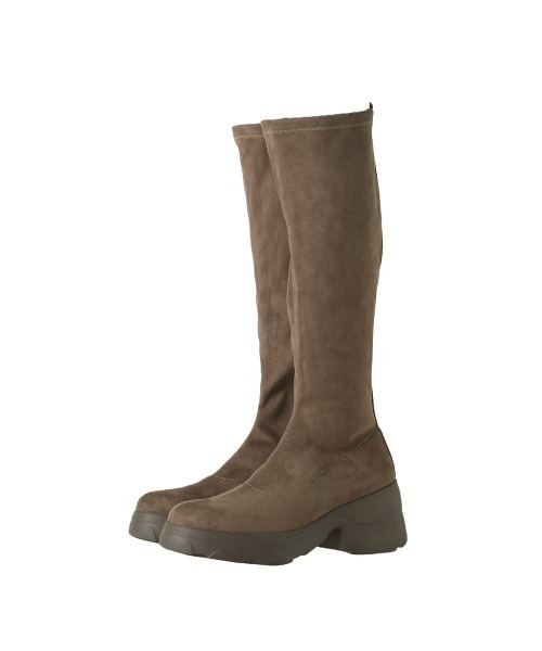 diana（プラスダイアナ） ブーツ 「軽量」厚底ストレッチロングブーツ