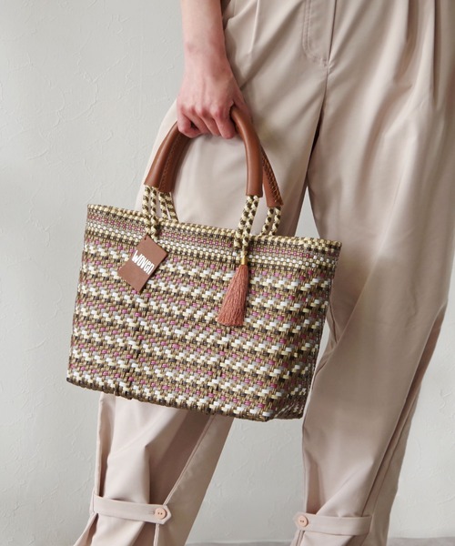 かごバッグ カゴバッグ WOVEN (ウーヴン) / スモールトート メキシコ製