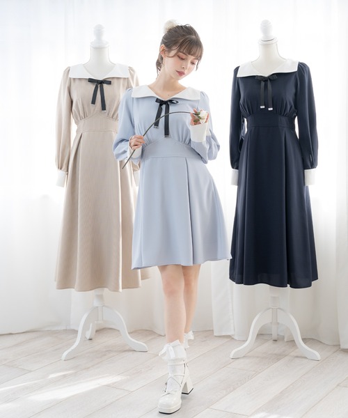 DearMyLoveRose（ディアマイラブローズ） ワンピース 角衿レトロリボン