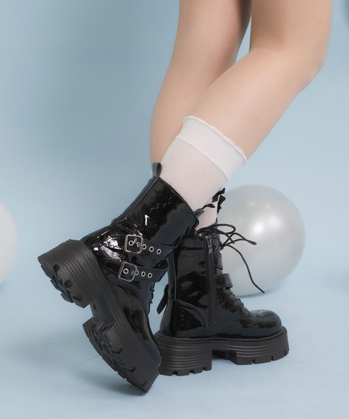 DearMyLoveRose（ディアマイラブローズ） ブーツ 厚底レースアップW