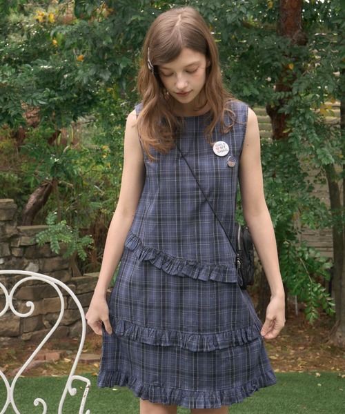 Birthday room（バースデイルーム） ワンピース チェックノースリーブ