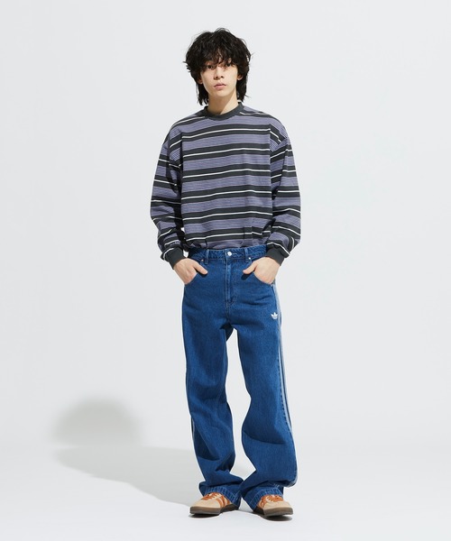 adidas（アディダス） ジーンズ アディカラー デニム ファイヤーバード