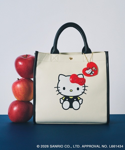 トートバッグ 「ROPE' PICNIC×ハローキティ」アクリルチャーム付き