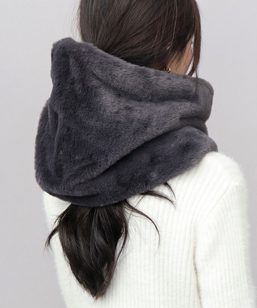 A.M.S. ネックウォーマー スヌード ソフトタッチ フェイクファー