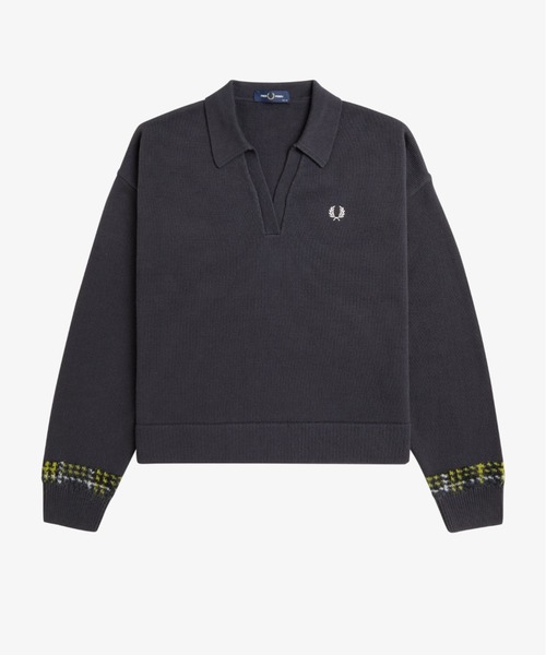 FRED PERRY（フレッドペリー） ニット セーター Tartan Panel Knitted