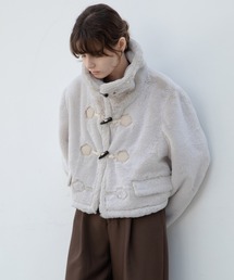 EKCOOKIES ダッフルコート コート 「 」ハイネックファーショート丈