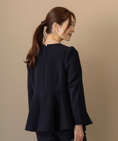 Sono（ソーノ） ブラウス シャツ 「SONO NAVY」「MUMMUMダブルクロス