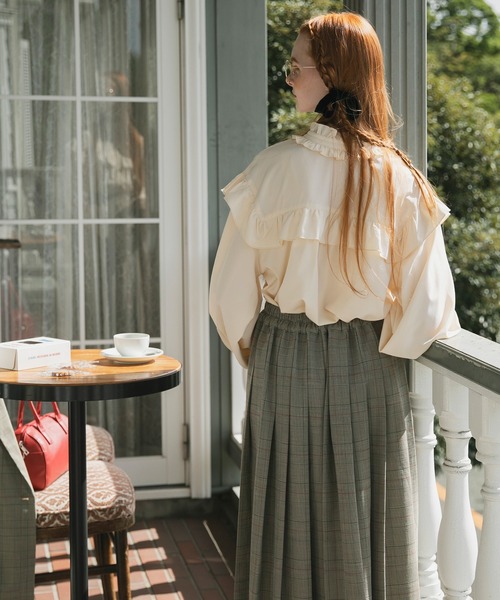 BONLECILL（ボンルシール） ブラウス シャツ 2way ボリュームスリーブ