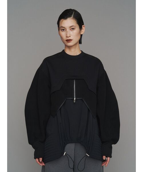 UN3D.（アンスリード） FLEECE DOCKING LAYERED TOP / フリース