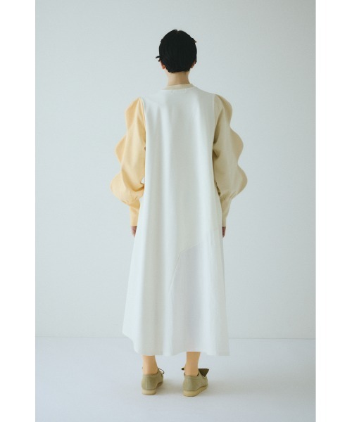 HeRIN.CYE ワンピース Mountain sleeve docking dress マウンテン