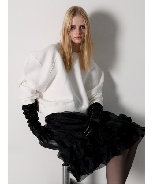 AMOMMA（アモマ） トレーナー スウェット PUFF SLEEVE SWEAT 起毛なし