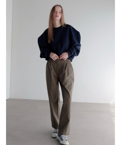 AMOMMA（アモマ） トレーナー スウェット PUFF SLEEVE SWEAT 起毛なし