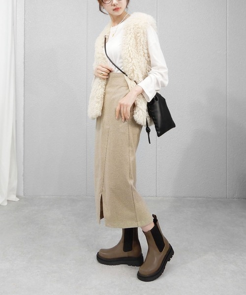 minia（ミニア） ブーツ ラギットソールチェルシーブーツ/トラック