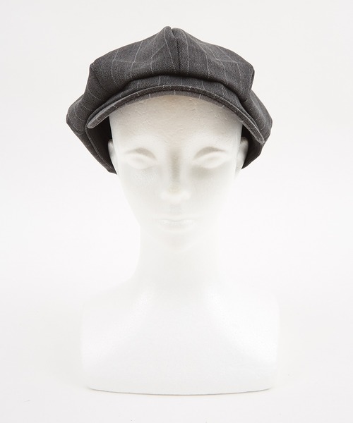 帽子 キャスケット an meets zakka ピンストライプキャスケット メンズ