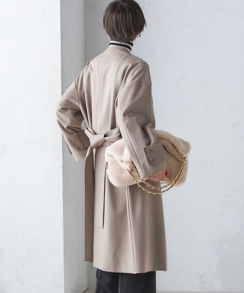 SHIPS（シップス） ノーカラーコート コート MANTECO ノーカラー