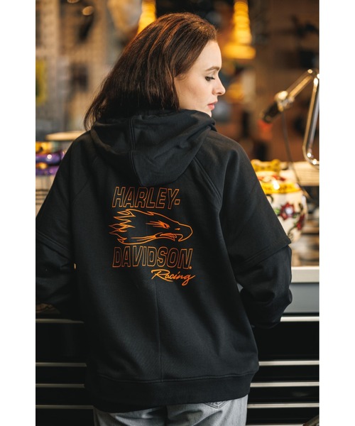 Harley-Davidson レディースL ジャケットパーカーセット メンズM