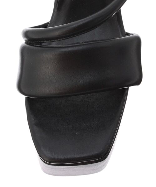 GYDA（ジェイダ） サンダル アシンメトリーラインパディングチャンキー