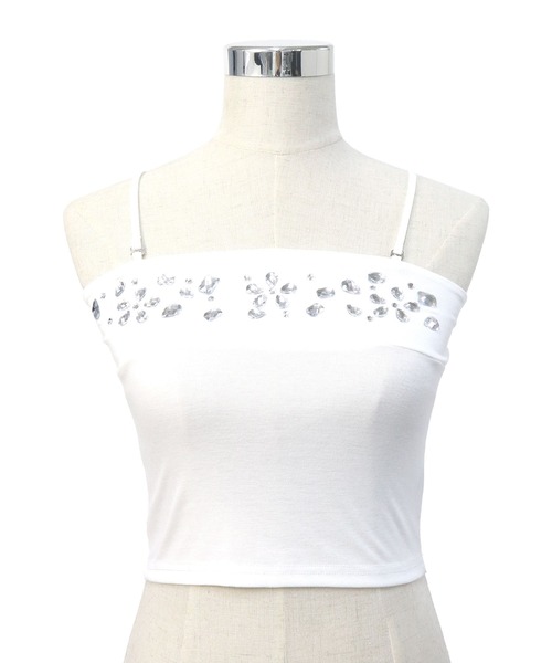 Diable baiser（ディアブルベーゼ） キャミソール ビジューギャル