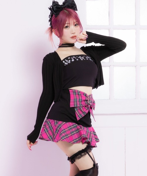 Diable baiser（ディアブルベーゼ） キャミソール ビジューギャル