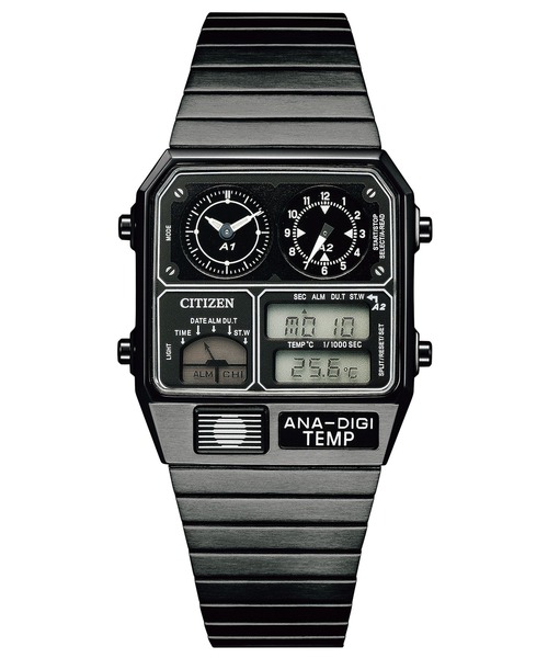 RECORD LABEL 腕時計 レコードレーベル ANA-DIGI TEMP アナデジテンプ