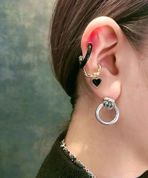 JUSTIN DAVIS（ジャスティンデイビス） ピアス BLACK HEART” Earring
