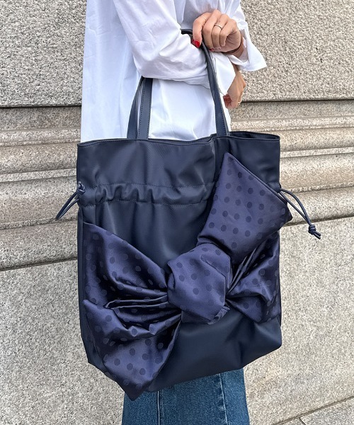 ショルダーバッグ バッグ JENNEリボントートバッグ レディース