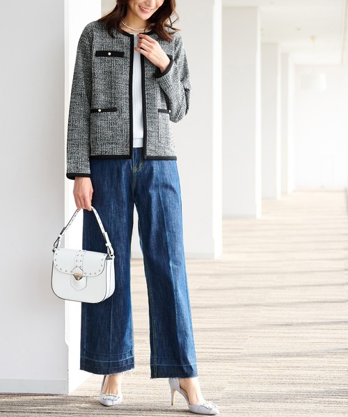 RANAN（ラナン） セットアップ 「4点セット」ツイードJK＆ポンチョ