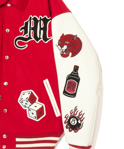 MSML スタジャン MUSIC VARSITY JACKET メンズ : ZOZOTOWN Yahoo!店