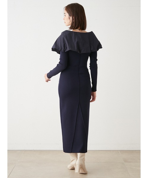 SNIDEL（スナイデル） ニットワンピース 0 ネイビー レディース