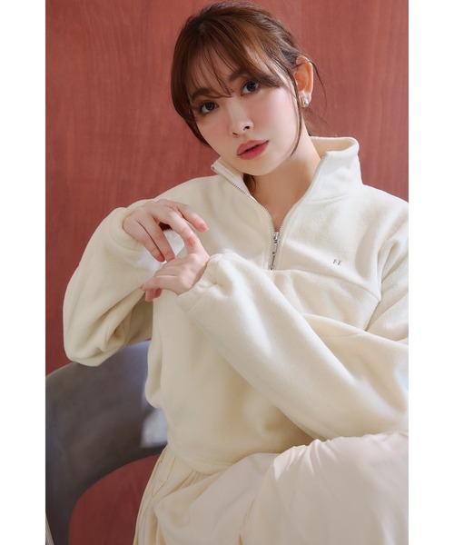 Her lip to Flight Mode Half Zip Fleece Pullover レディース