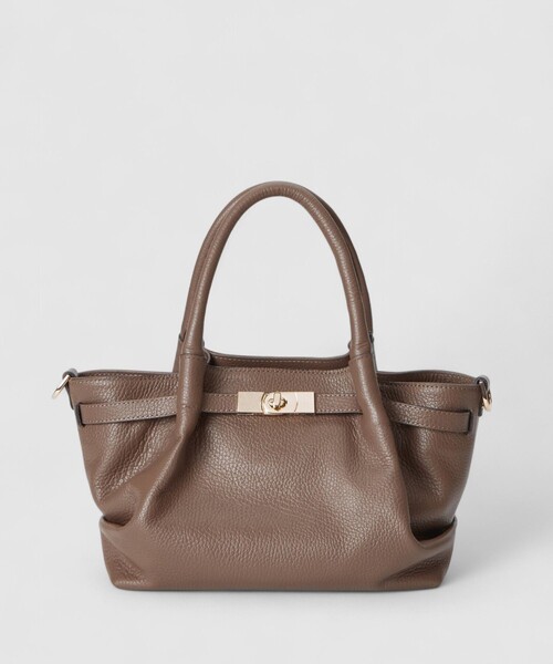 ANAYI（アナイ） ハンドバッグ ターンロック付き2WAYショルダーバッグ