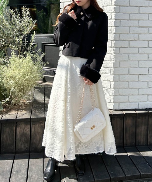 INGNI（イング） アウター 4Wayビジューボタンショートコート