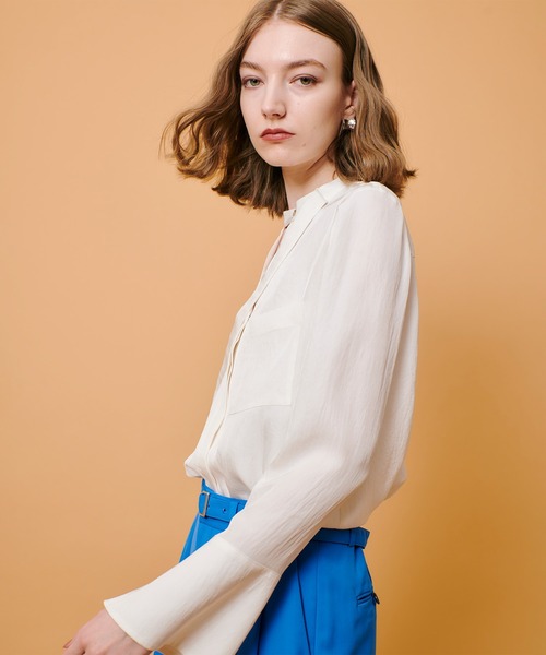 allureville（アルアバイル） ブラウス シャツ フリュイドオーバー