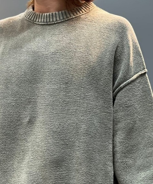 BEAMS（ビームス） セーター ニット 7ゲージ フェード クルーネック