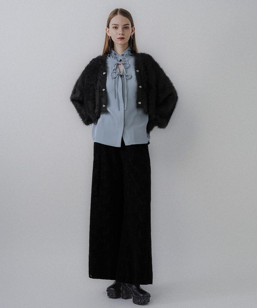 HARE（ハレ） カーディガン シャギーチャイナニットカーディガン(HARE