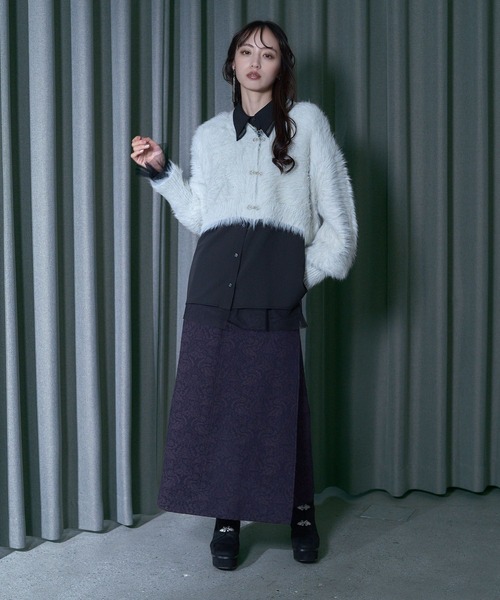 HARE（ハレ） カーディガン シャギーチャイナニットカーディガン(HARE