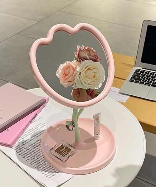 チューリップ アンファン 引き出し付卓上鏡 鏡台 チューリップ アン