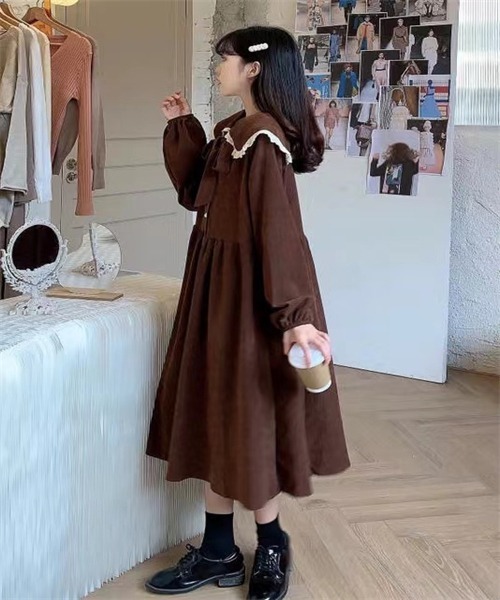 Dream garden（ドリームガーデン） ワンピース 配色レース 3WAYフレア