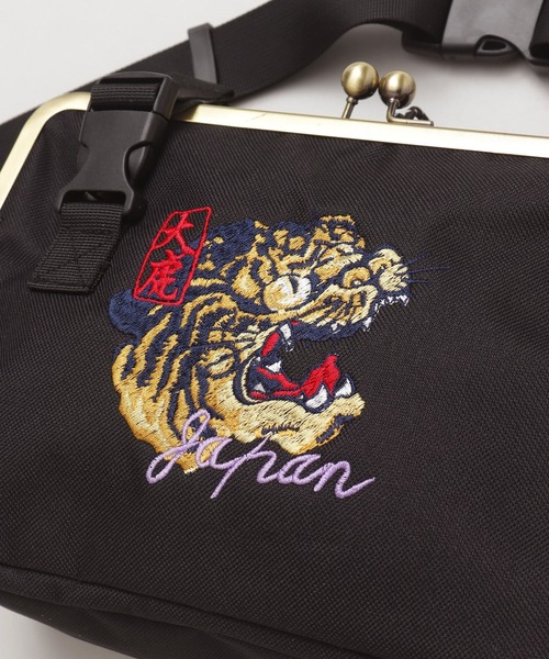 カヤ ウエストポーチ ウエストバッグ 「カヤ」刺しジャンがま口ボディ