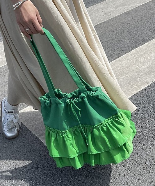 トートバッグ フリルトートバッグ レディース : ZOZOTOWN Yahoo!店