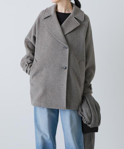 かぐれ ピーコート pコート ウールPコート レディース : ZOZOTOWN