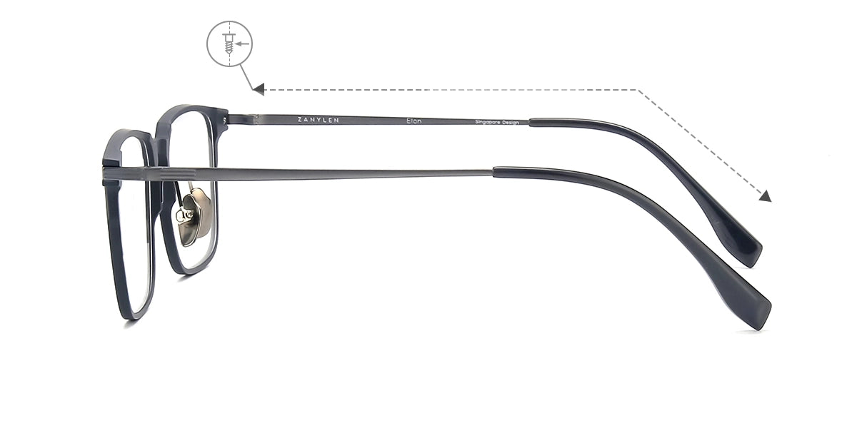 Elon Multipurpose Flexible Rectangle Men's Magnetic Clip-on