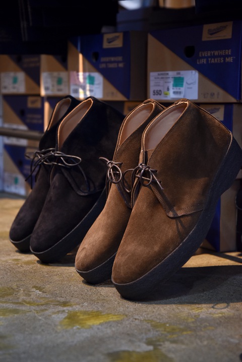 サンダース ブリット チャッカブーツ マッドガード UK8 26.5cm Sanders