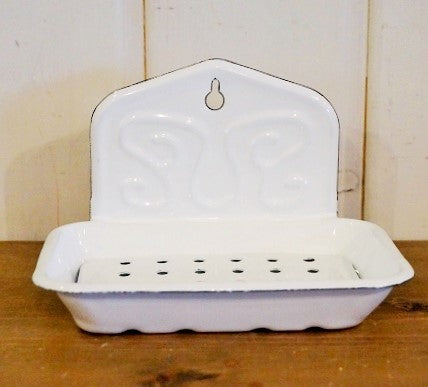 ホーロー ソープディッシュ アンティーク風琺瑯 – Heartful Country