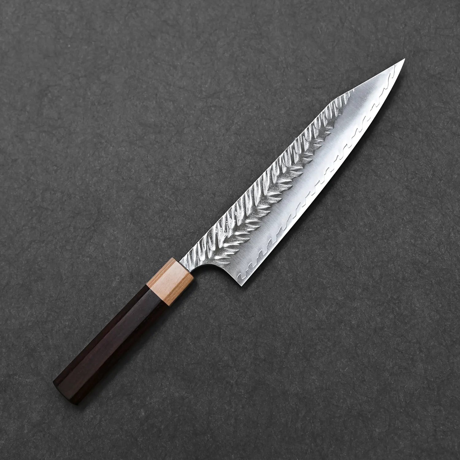 Yoshimi Kato tsuchime STRIX kiritsuke gyuto 210mm – Zahocho Knives