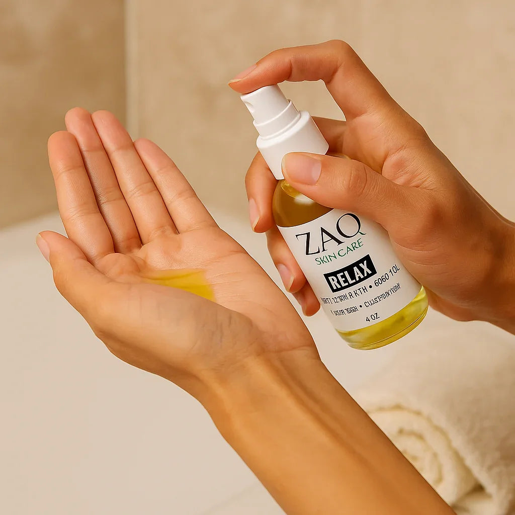 Calming Massage Body Oil - Lavender + Chamomile – ZAQ