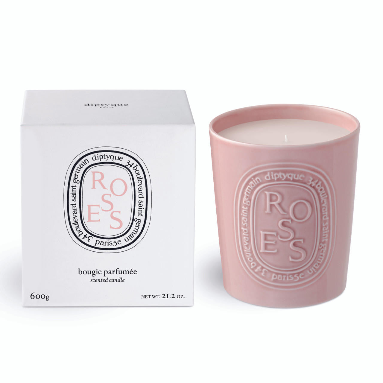 Diptyque Candle, Diptyque - Roses 3 Wick Candle 600g – ZGO Perfumery