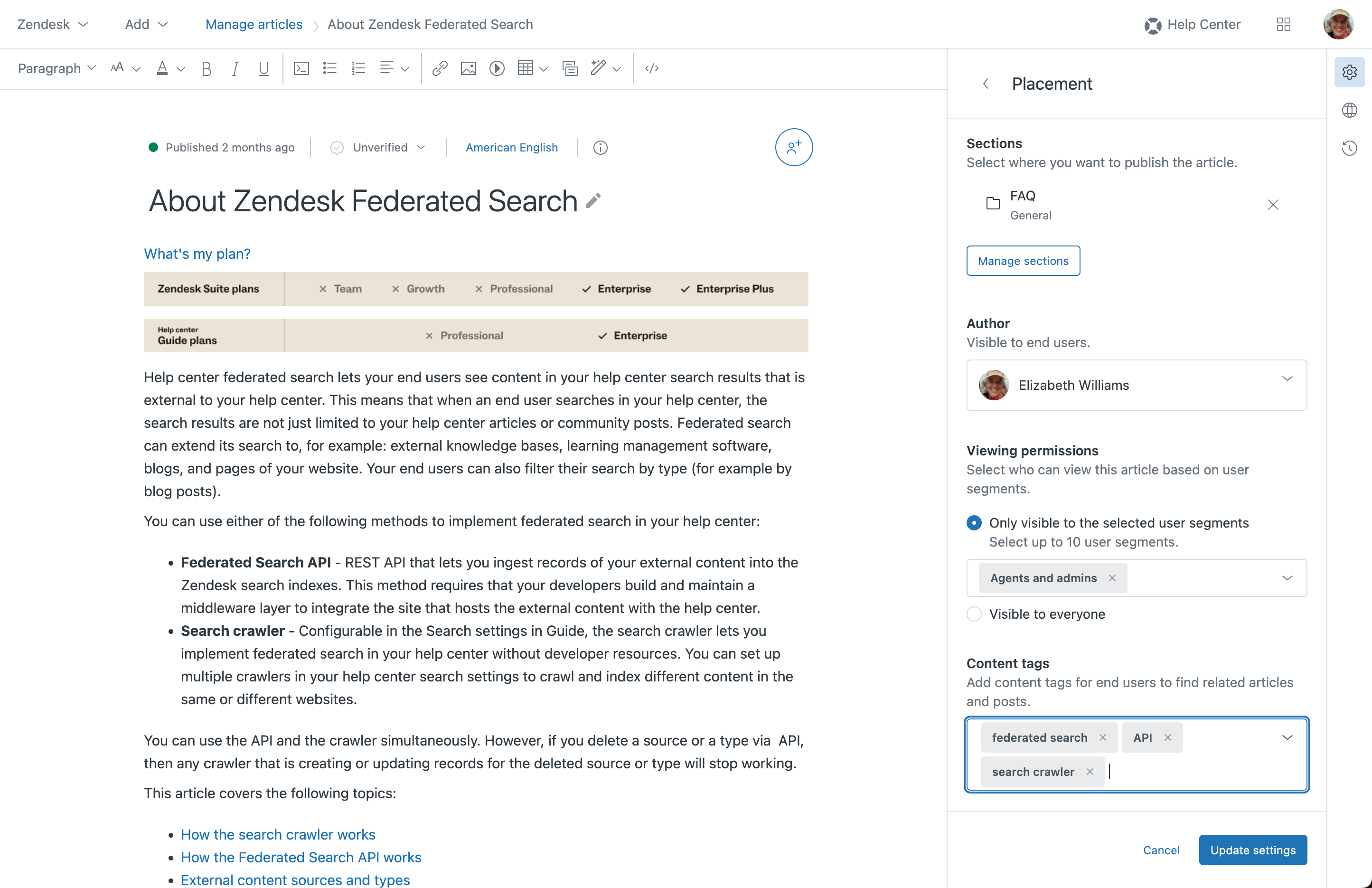 コンテンツタグについて – Zendeskヘルプ