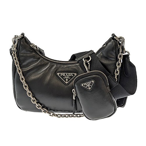 プラダ PRADA Re-Edition 2005 パデッドナッパレザー ショルダーバッグ