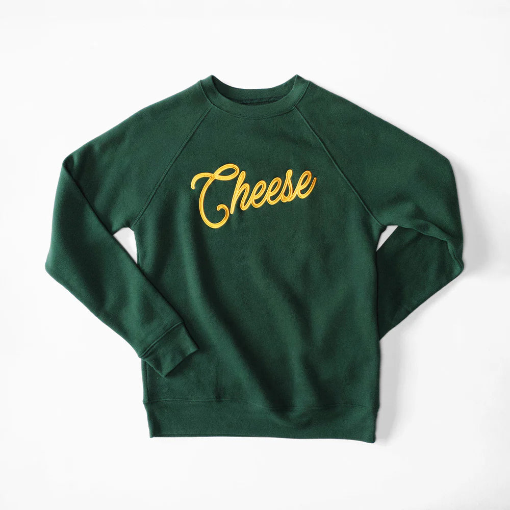 Say Cheese Crewneck - Emerald – Zeke's Village Market